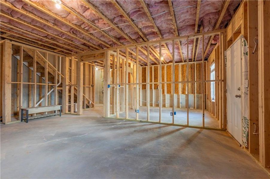 In-progress construction of a new home in Creekside at Farmers Crossing, Ball Ground, GA (Image 44).