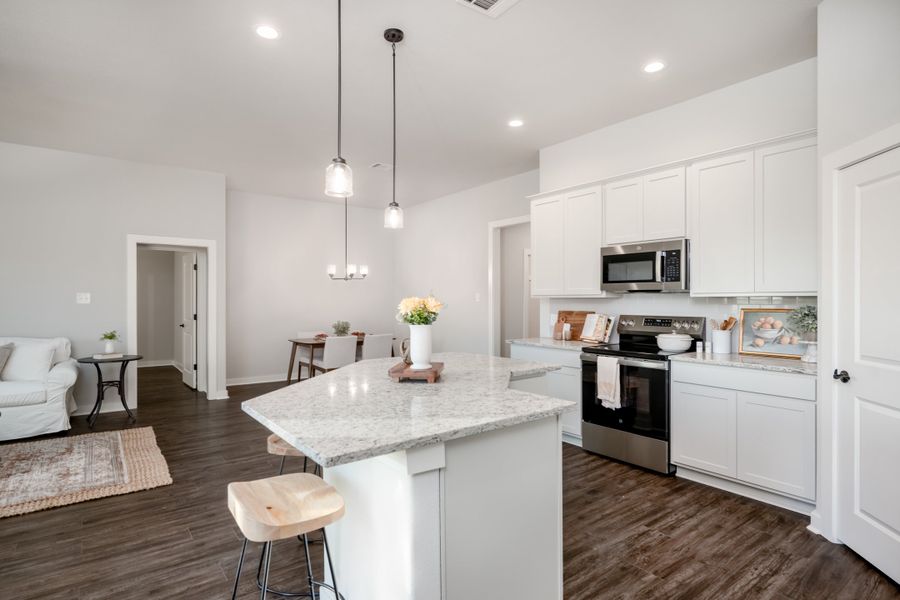 Representative furnished interior of a home built from the The Lily by Avonley Homes in Bonham Trace, Bryan (Image 6).