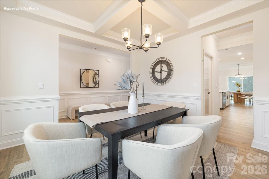 Furnished interior view inside a new home in Falls Cove, Troutman (Image 24).