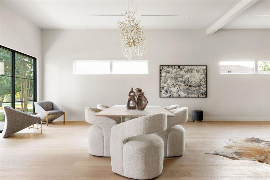 Furnished interior view inside a new home in , Dallas (Image 18).