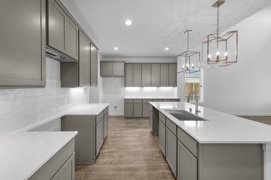 Furnished interior view inside a new home in Grand Mason Crossing, Katy (Image 13).