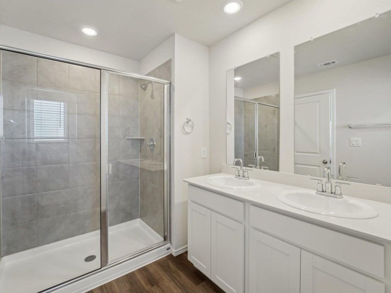 Photo is not of the actual home, but is an inspirational photo of builder’s model home and may depict options, furnishings, and/or decorator features that are not included