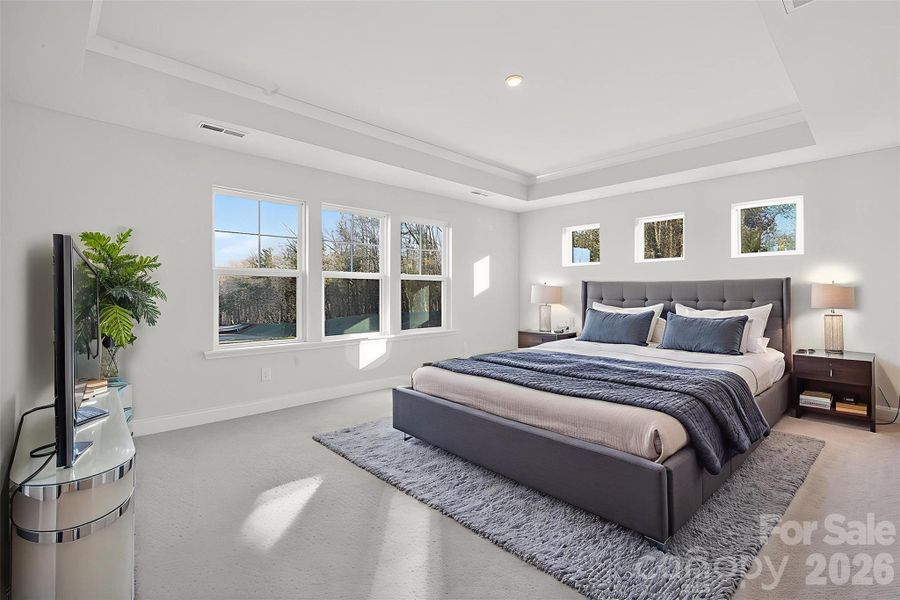 Primary Bedrom - virtually staged.