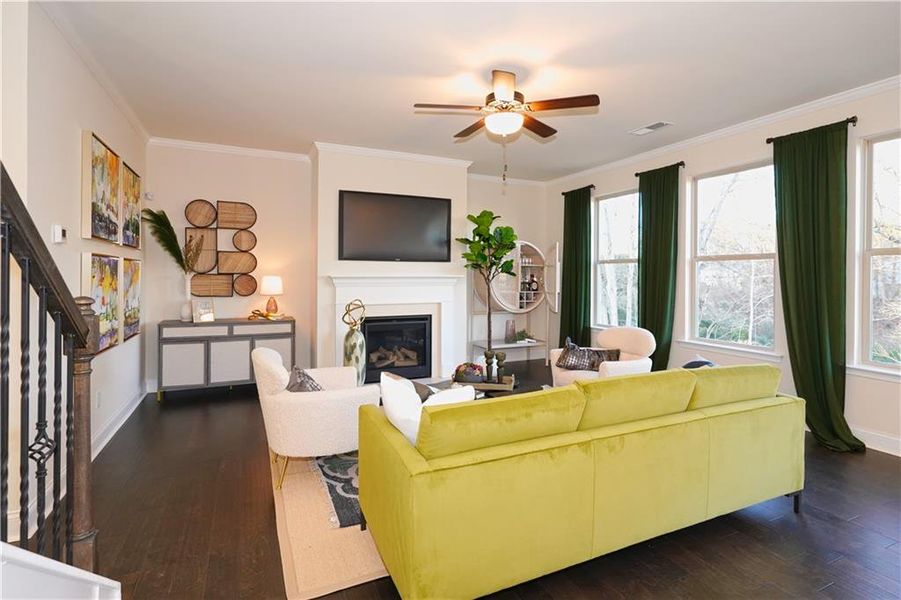 Furnished interior view inside a new home in Hellen Valley, Braselton (Image 22).