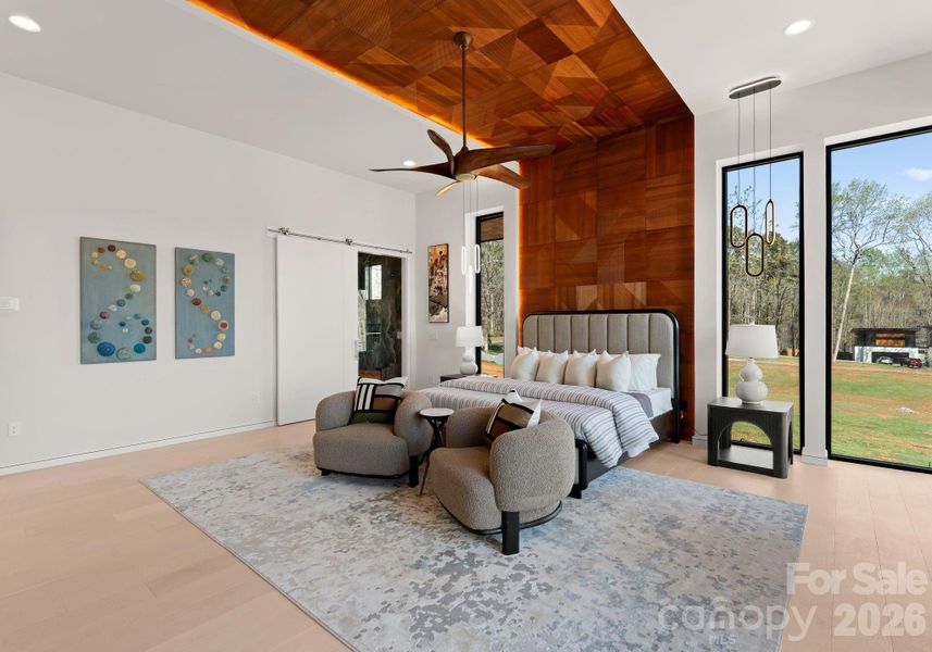 Furnished interior view inside a new home in , Charlotte (Image 11).