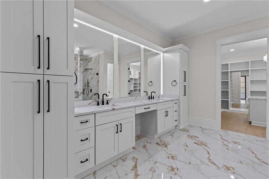 Furnished interior view inside a new home in , Monroe (Image 12).