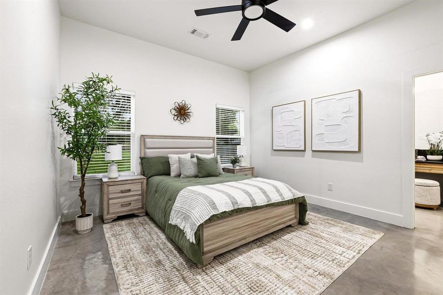 Furnished interior view inside a new home in , Denison (Image 12).