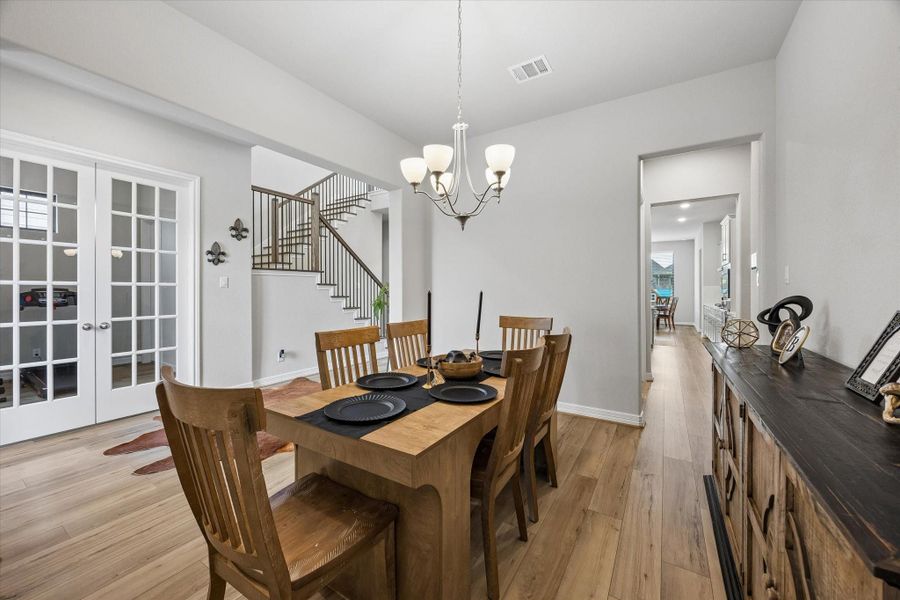 Furnished interior view inside a new home in Westland Ranch, League City (Image 19).