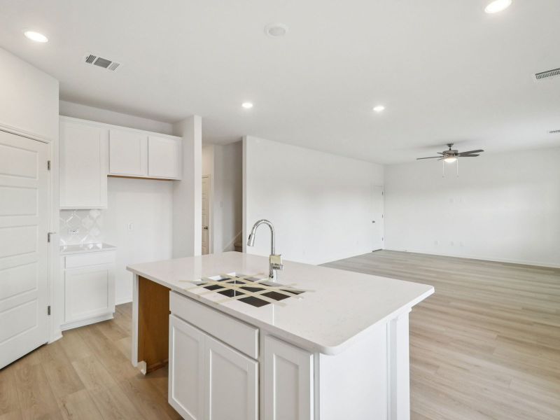 Furnished interior view inside a new home in Royal Crest, San Antonio (Image 6). Furnished interior view inside a new home in Royal Crest, San Antonio (Image 6).