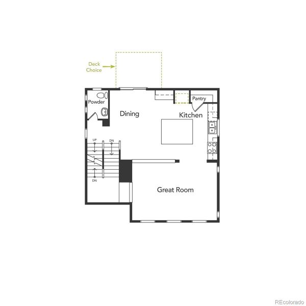 2D floor plan layout of this home in Erie Highlands, Erie, CO (Image 3).