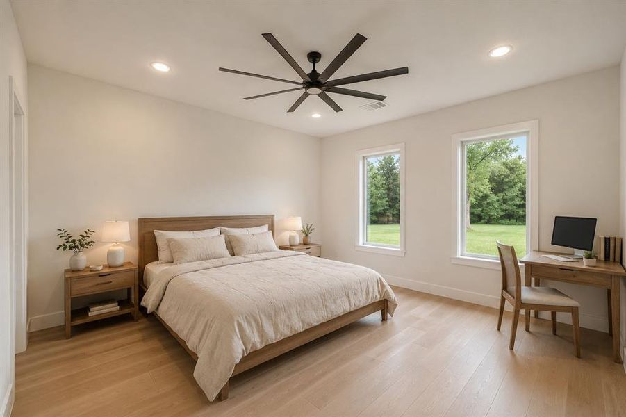 Furnished interior view inside a new home in , Aledo (Image 21).