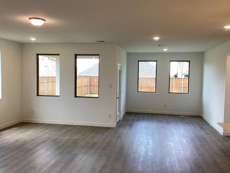 Open Living-Dining Room Construction Progress