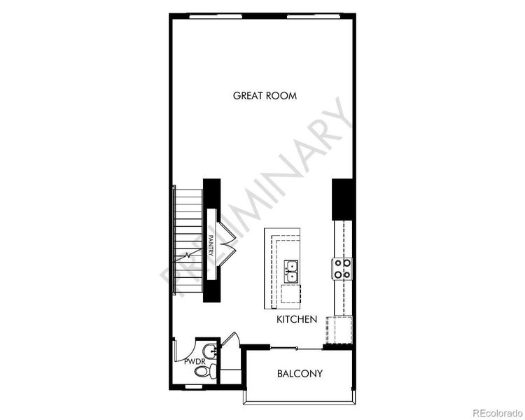 2D floor plan layout of this home in Three Hills, Morrison, CO (Image 23).