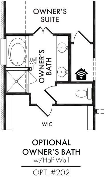 Master Bath – Tub Shower 1/2 Wall Master Bath – Tub Shower 1/2 Wall