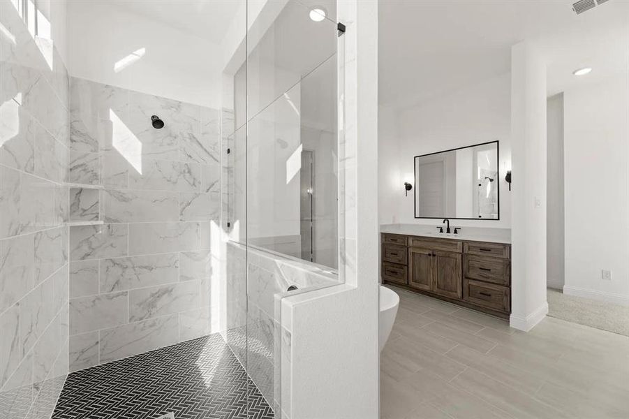 The Berkley B Primary Suite Bathroom