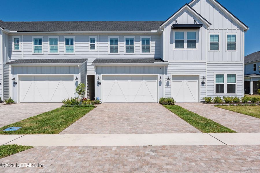 Front exterior of a new home in , St. Augustine, FL, highlighting curb appeal (Image 1). Front exterior of a new home in , St. Augustine, FL, highlighting curb appeal (Image 1).