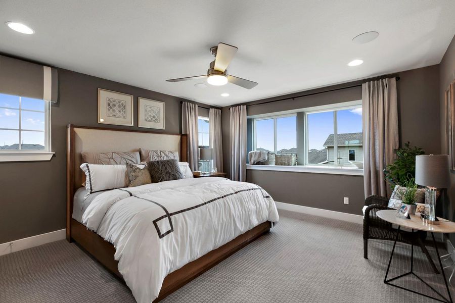 Furnished interior view inside a new home in Village at Manor Commons, Manor (Image 8).