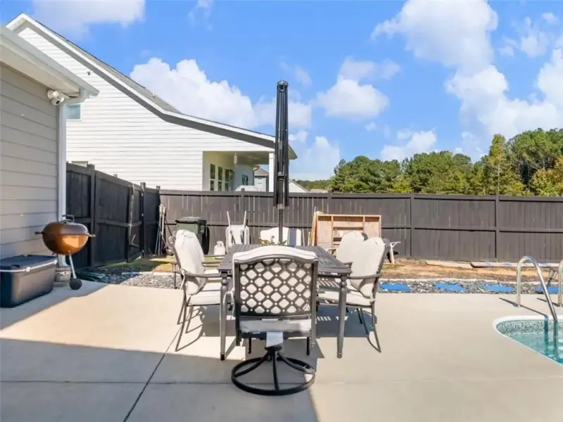 Exterior details and patio area of a home in Joel's Landing, Monroe (Image 28).