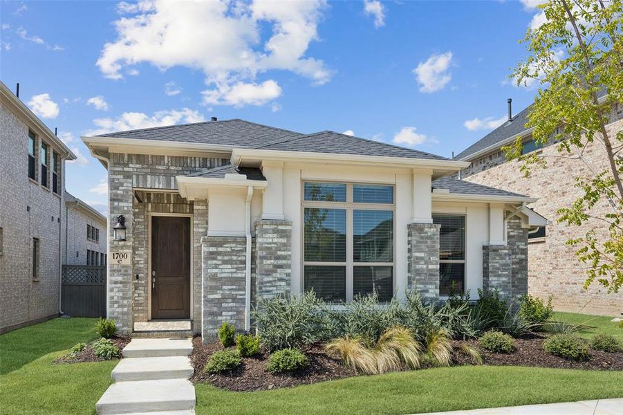 Front exterior of a new home in , Northlake, TX, highlighting curb appeal (Image 21). Front exterior of a new home in , Northlake, TX, highlighting curb appeal (Image 21).