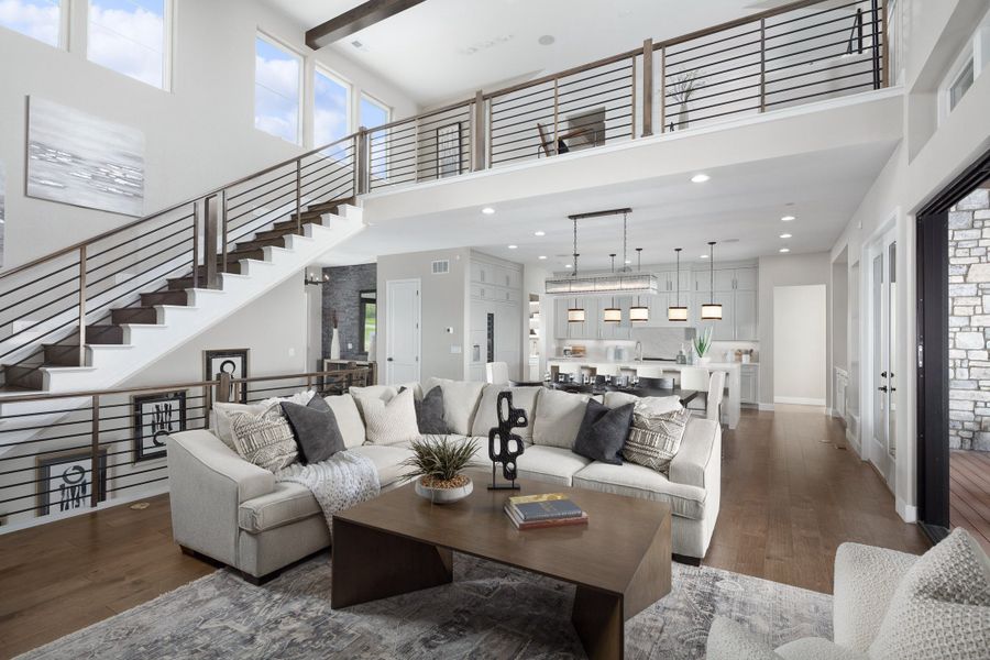 Representative furnished interior of a home built from the Residence 1 by Trumark Homes in The Summit at Castle Pines, Castle Pines (Image 11).