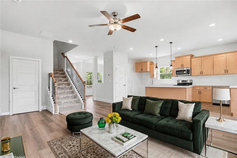 Furnished interior view inside a new home in Thunder Ridge, Dawsonville (Image 10).