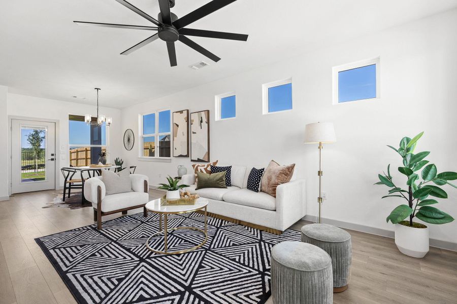 This picture is from another build with a similar floorplan.  The listing is for a to be built home with similar build and fit and finish.