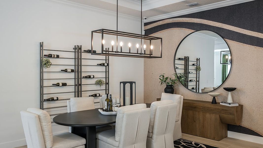 Representative furnished interior of a home built from the Pallazio II by Taylor Morrison in Center Lake Ranch Community Group Page, St. Cloud (Image 9).