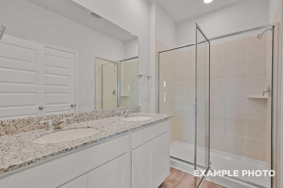 Furnished interior view inside a new home in Spring Branch Crossing, Conroe (Image 8).