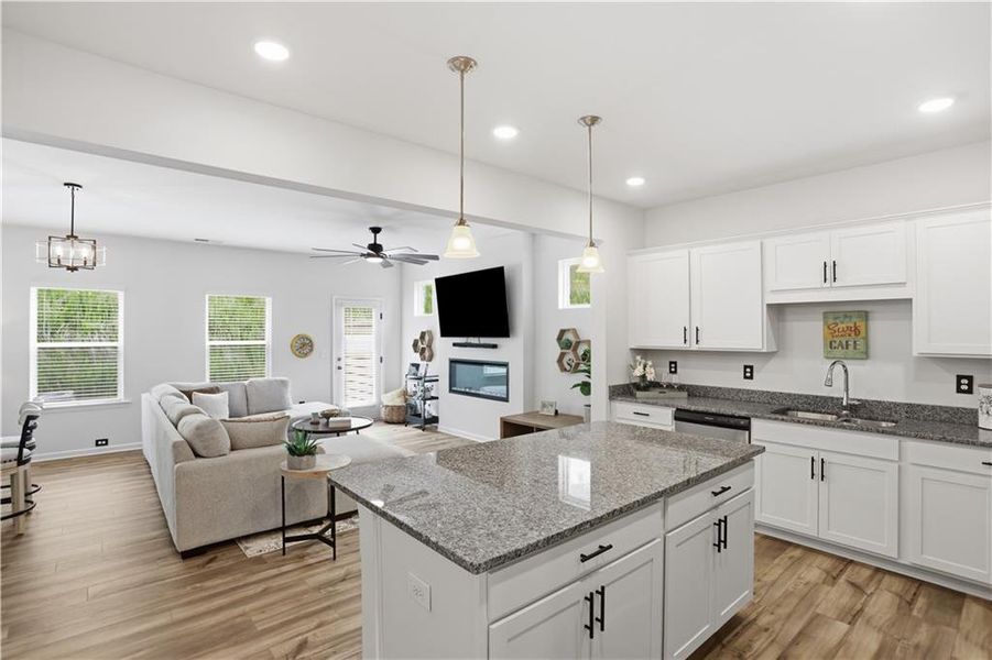 Furnished interior view inside a new home in , Cartersville (Image 13).