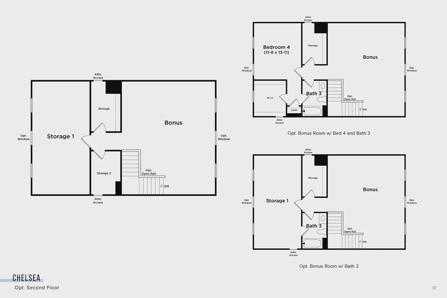 2D floor plan layout of this home in Oakmont Manor, Oxford, NC (Image 4).