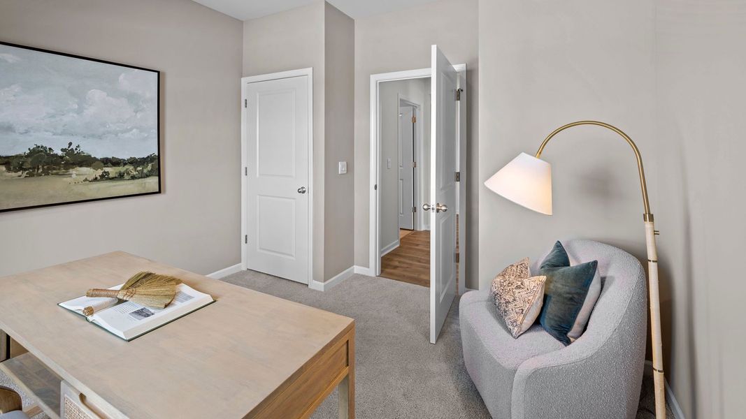 Furnished interior view inside a new home in East Ridge, Ayden (Image 9). Furnished interior view inside a new home in East Ridge, Ayden (Image 9).