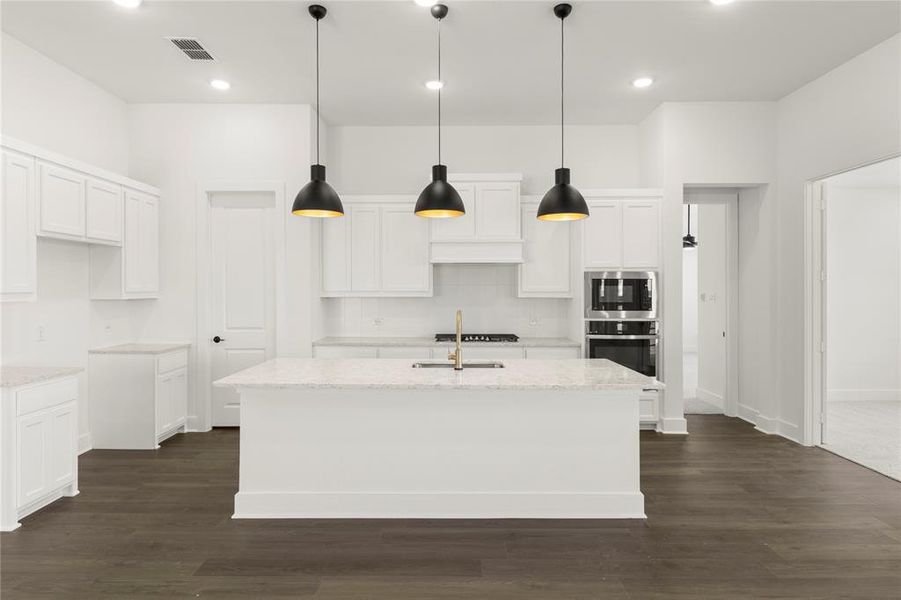 Furnished interior view inside a new home in Inspiration Collection at Union Park, Little Elm (Image 5).