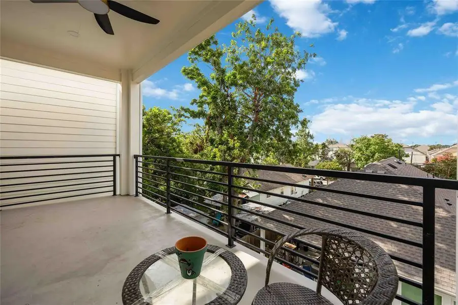 Exterior details and patio area of a home in , Houston (Image 3).