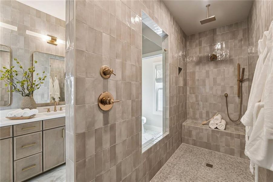 Furnished interior view inside a new home in Palisades Single Family, Cumming (Image 30).