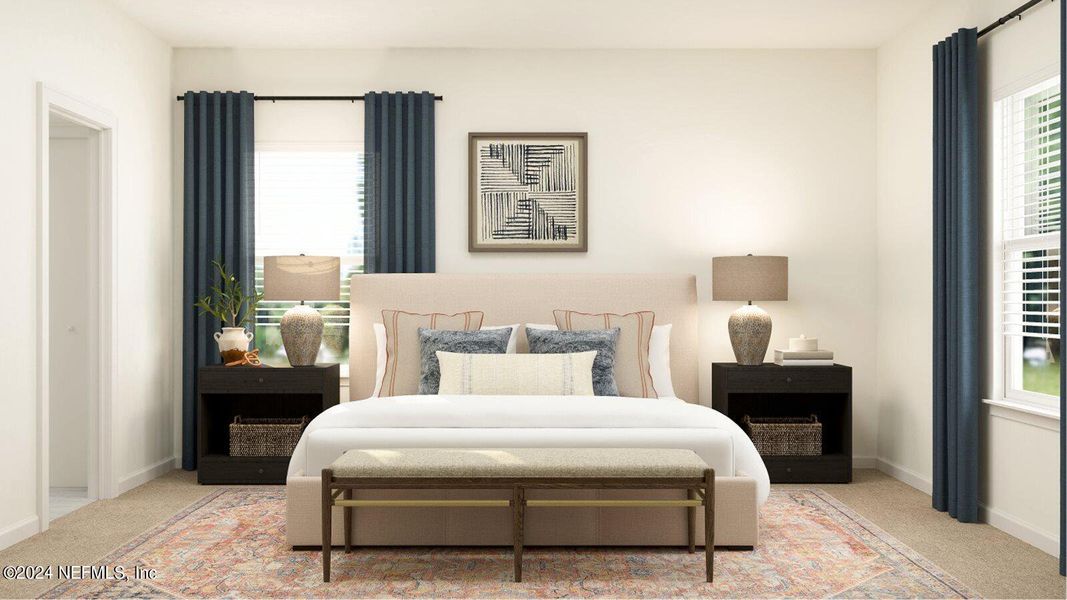 Furnished interior view inside a new home in Saddle Oaks, Jacksonville (Image 18). Furnished interior view inside a new home in Saddle Oaks, Jacksonville (Image 18).