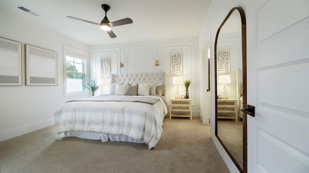 Furnished interior view inside a new home in The Village at Sandy Plains, Marietta (Image 43). Furnished interior view inside a new home in The Village at Sandy Plains, Marietta (Image 43).