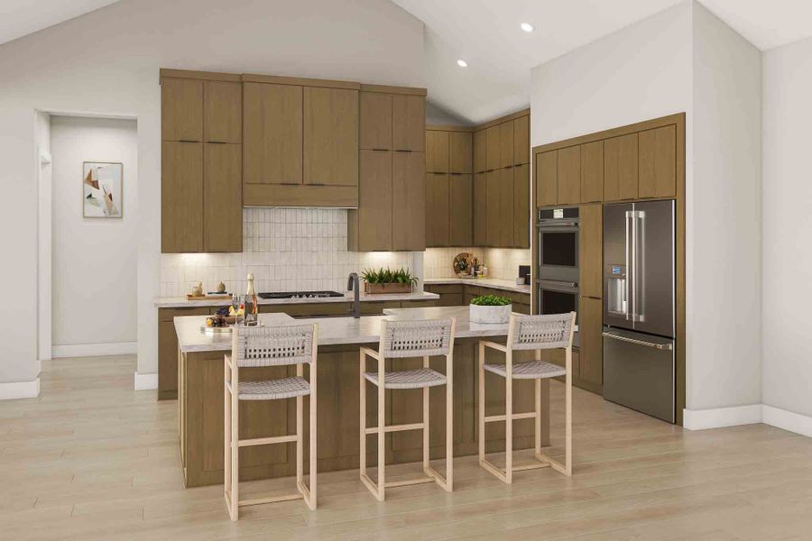 Representative furnished interior of a home built from the Lisbon by Tri Pointe Homes in Legacy Grove 90′, Montgomery (Image 9).