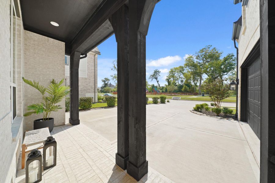 Exterior details and patio area of a home in Sienna, Missouri City (Image 25). Exterior details and patio area of a home in Sienna, Missouri City (Image 25).