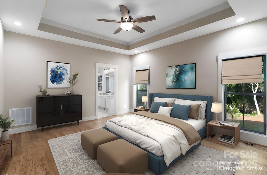 Furnished interior view inside a new home in , Maiden (Image 6).