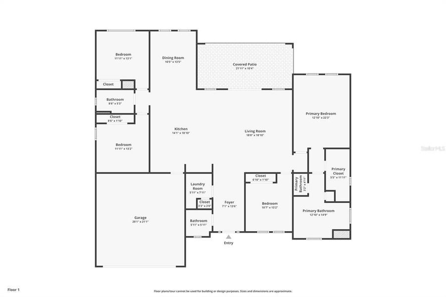 2D floor plan layout of this home in , Brooksville, FL (Image 5).