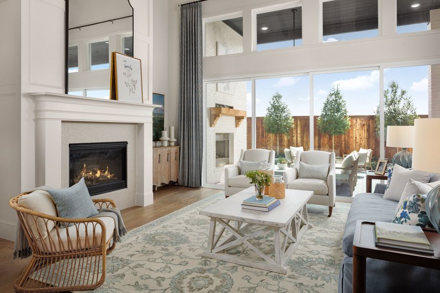 Furnished interior view inside a new home in The Homestead - 62', Rockwall (Image 10).