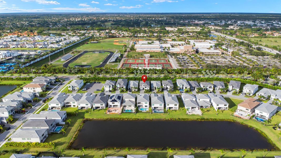 Front exterior of a new home in , Boca Raton, FL, highlighting curb appeal (Image 37). Front exterior of a new home in , Boca Raton, FL, highlighting curb appeal (Image 37).