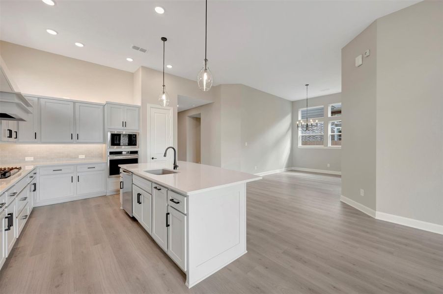 Furnished interior view inside a new home in Grange 45' Homesites, Katy (Image 12).