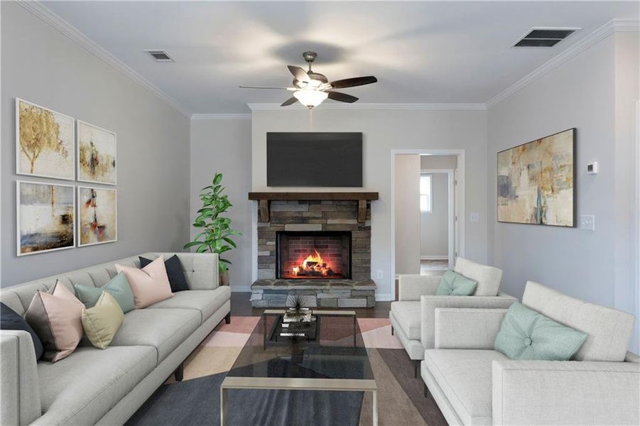 Furnished interior view inside a new home in , Waleska (Image 5).