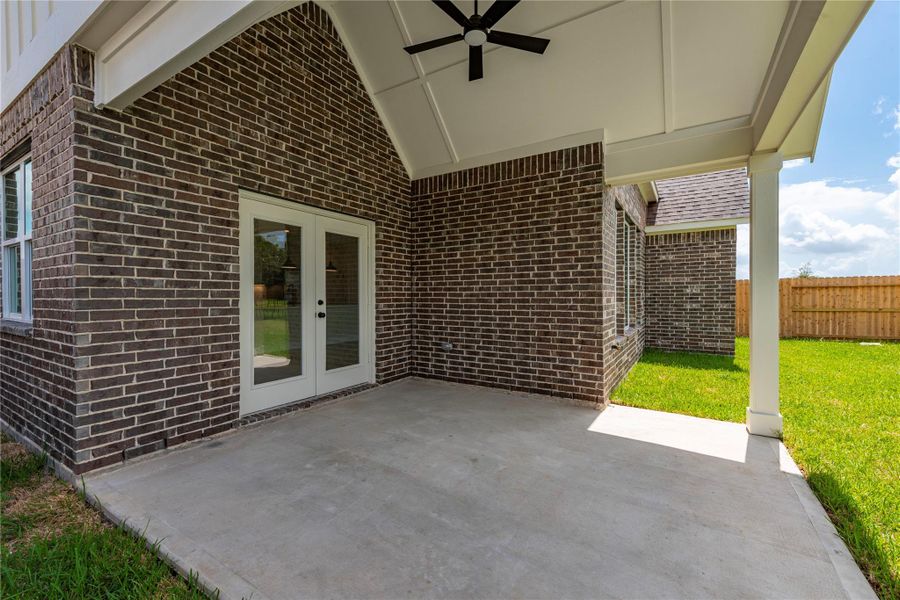 Front exterior of a new home in , Santa Fe, TX, highlighting curb appeal (Image 22).