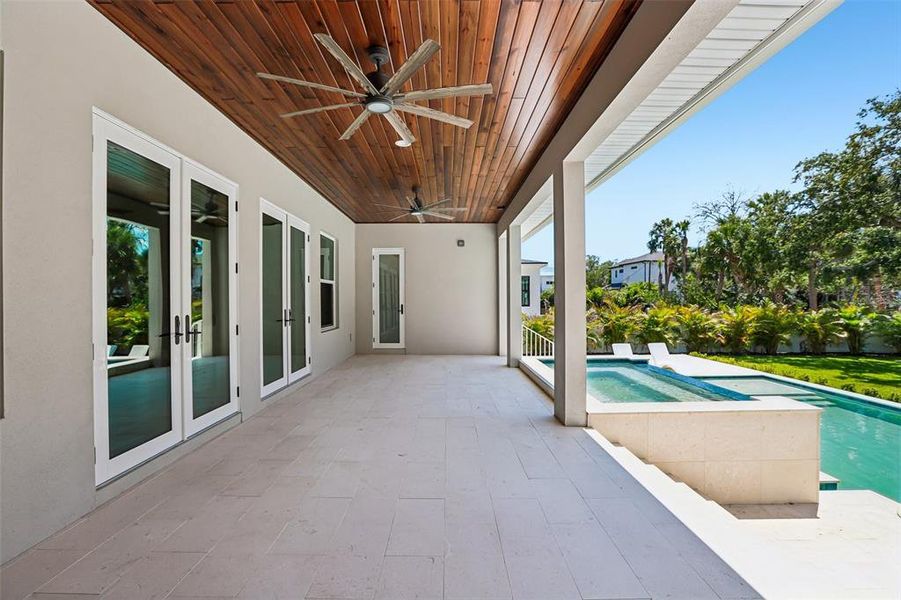 Exterior details and patio area of a home in , Tampa (Image 37).