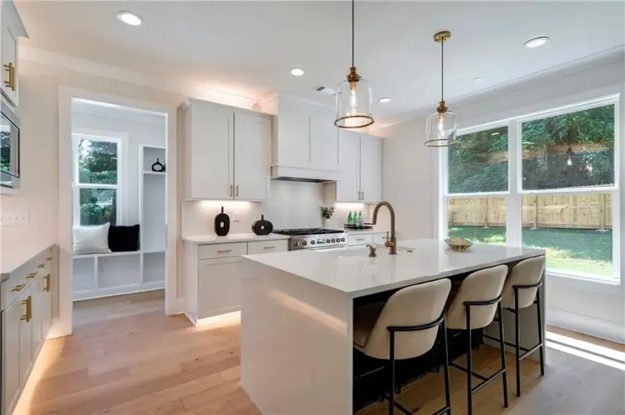 Furnished interior view inside a new home in , Atlanta (Image 39).