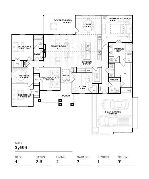 2D floor plan layout of this home in , Venus, TX (Image 3). 2D floor plan layout of this home in , Venus, TX (Image 3).