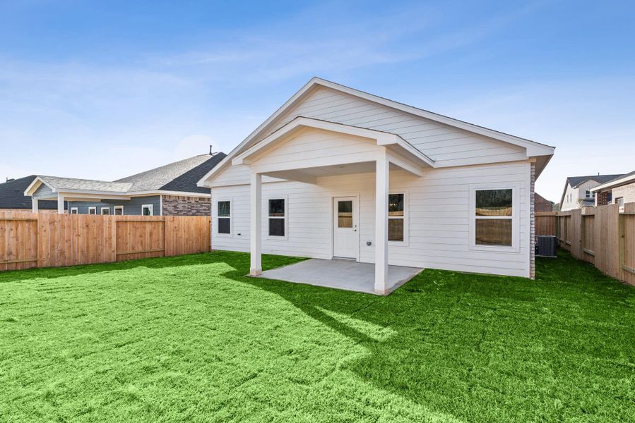 The Pearson- Rear Yard and Covered Patio
