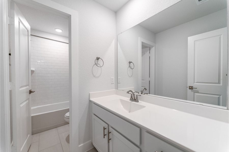 Furnished interior view inside a new home in Lariat, Liberty Hill (Image 10).